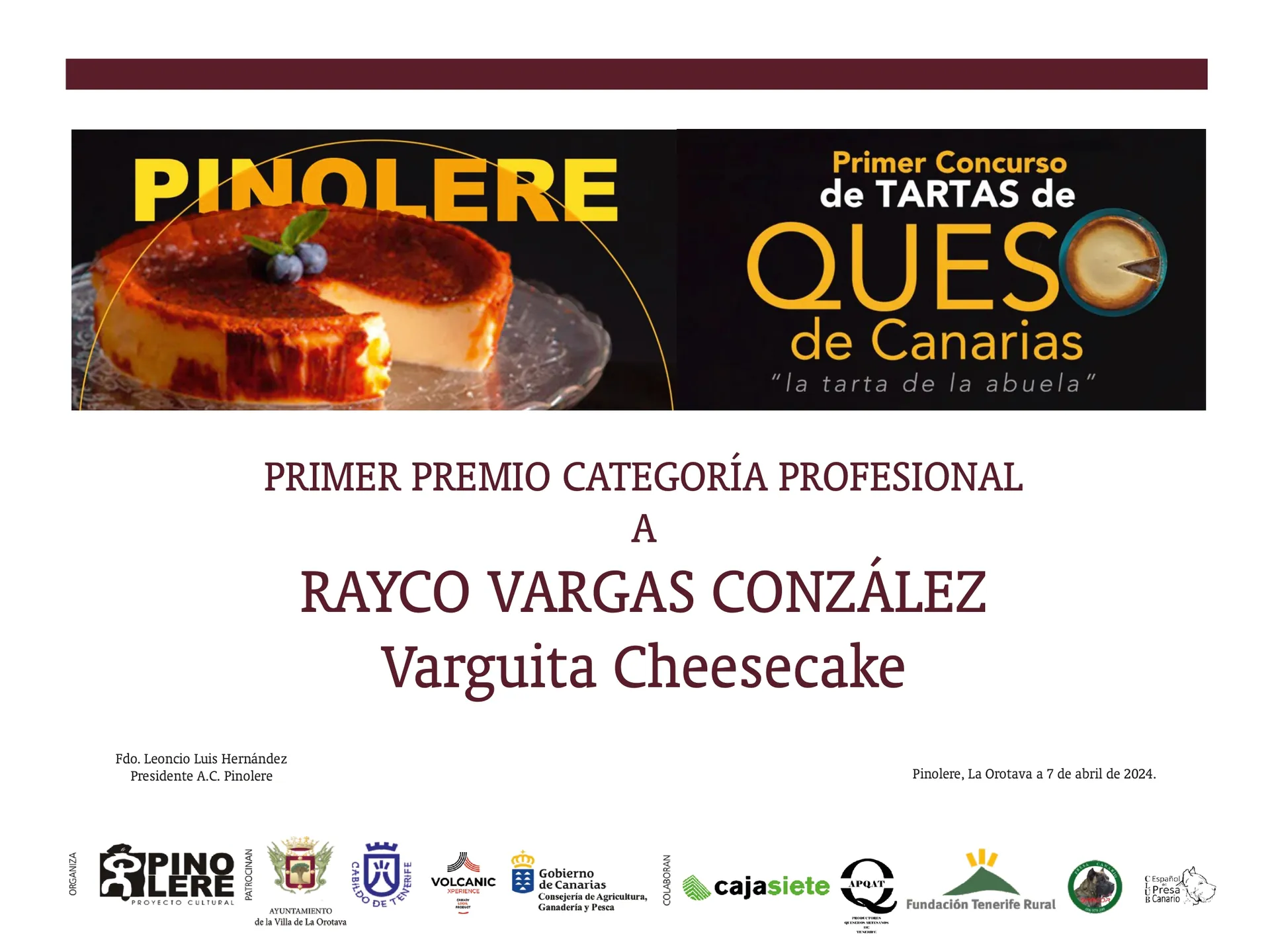 Diploma Varguita Cheesecake